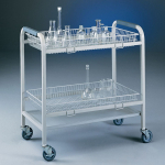 2-Basket Glassware Cart